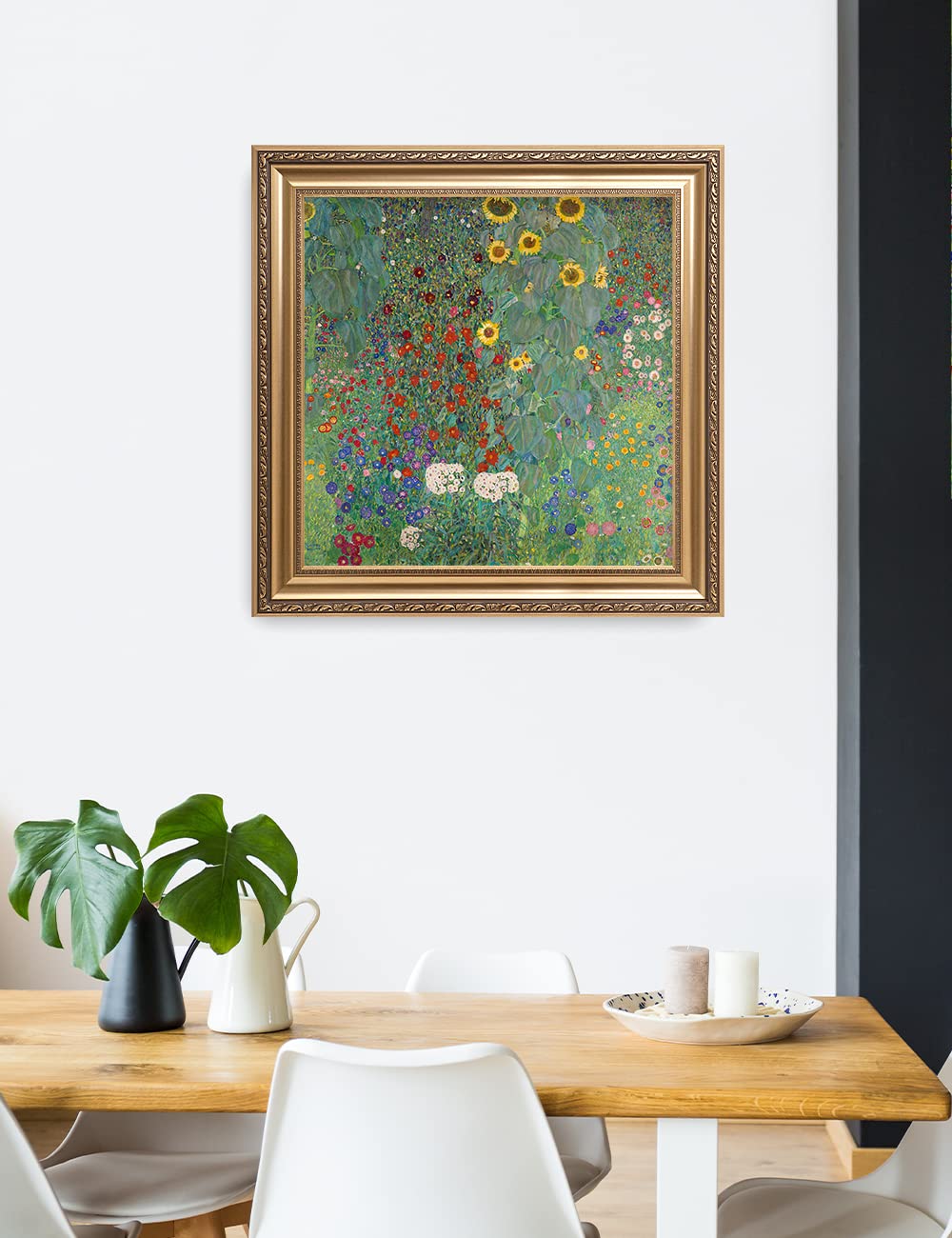 Amazon.co.jp: DECORARTS - Gustav Klimtによるひまわりのある農場の庭